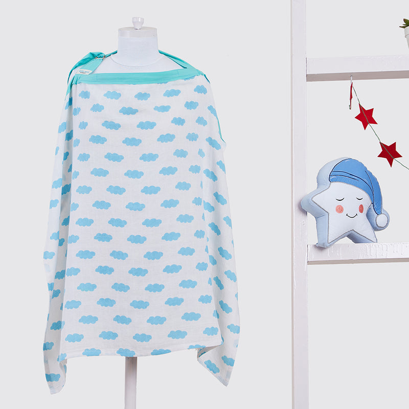 Clouds Organic Muslin Nursing Cover