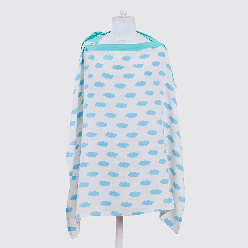 Clouds Organic Muslin Nursing Cover