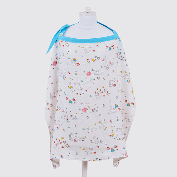 Snuggle Bunny Organic Muslin Nursing Cover