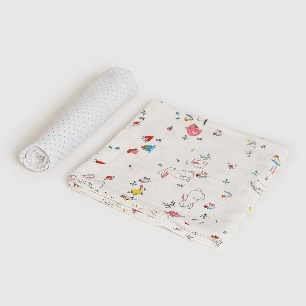 Snuggle Bunny Organic Swaddle Set Little West Street