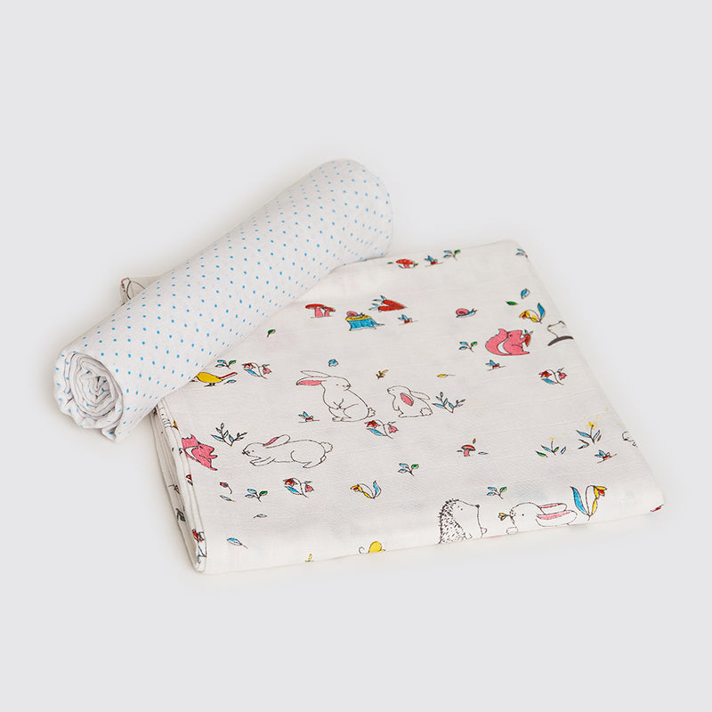 Snuggle Bunny Organic Swaddle Set