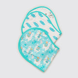 Llama Love Organic Burp Cloth/Bib Set