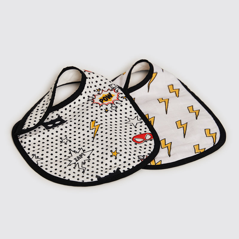 Superhero Organic Bib Set