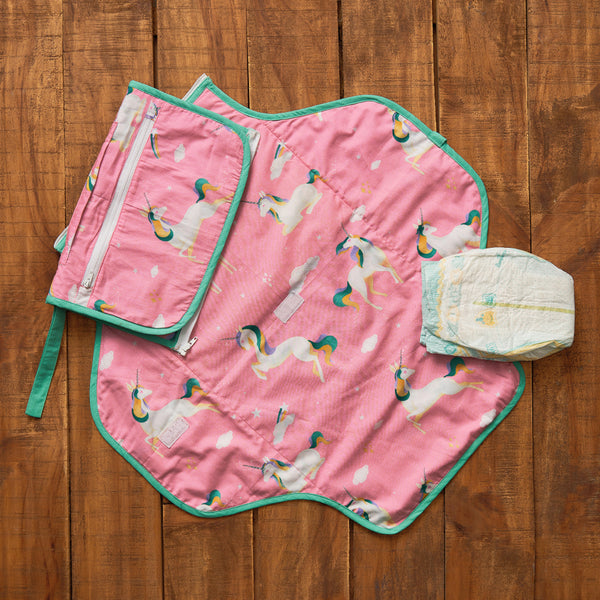 Unicorns Organic Diaper Clutch