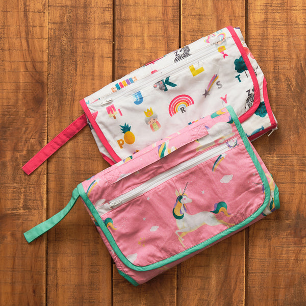 Unicorns Organic Diaper Clutch