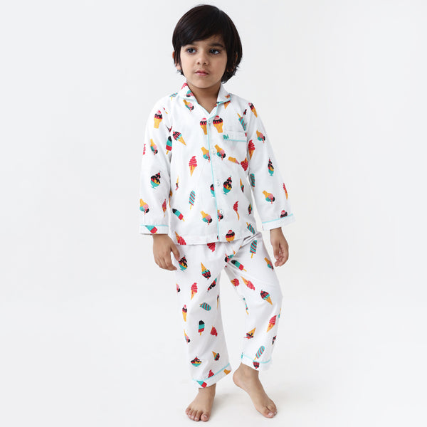 Icecream Pajama Set For Kids