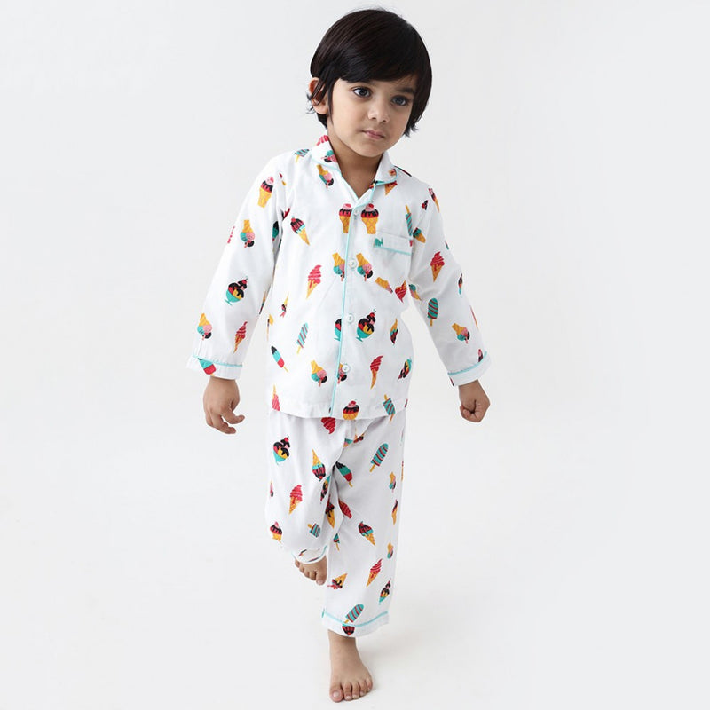 Icecream Pajama Set For Kids