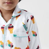 Icecream Pajama Set For Kids