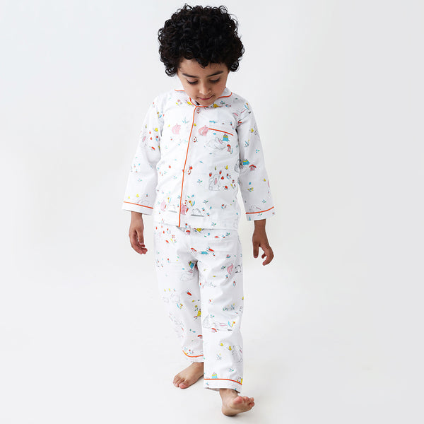 Organic Snuggle Bunny Pajama Set For Kids