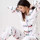 Women Puppy Love Pajama Set