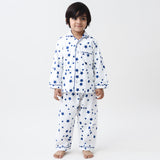 Navy Stars Pajama Set For Kids