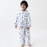 Navy Stars Pajama Set For Kids