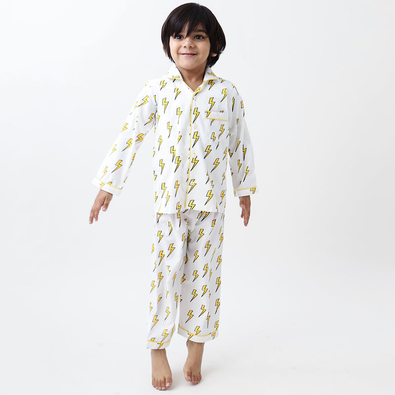 Organic Lightning Pajama Set For Kids