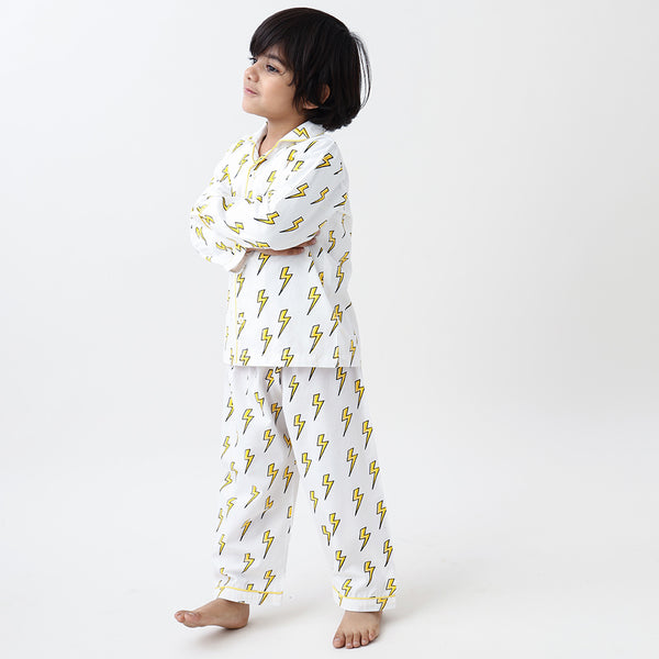 Organic Lightning Pajama Set For Kids
