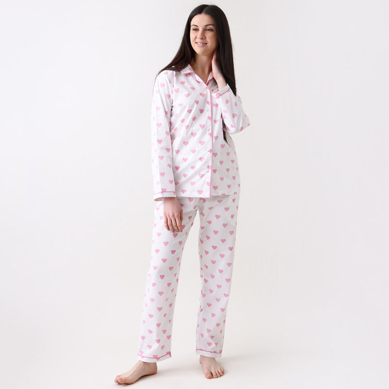 Women Hearts Pajama Set