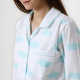 Women Organic Clouds Pajama Set