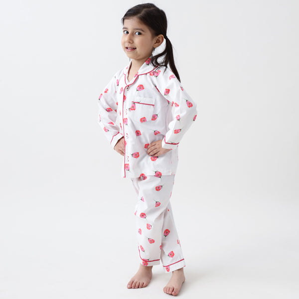 Organic Tiny Florals Pajama Set For Kids