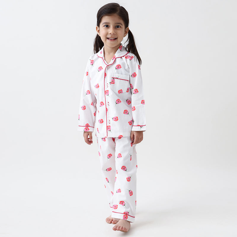 Organic Tiny Florals Pajama Set For Kids
