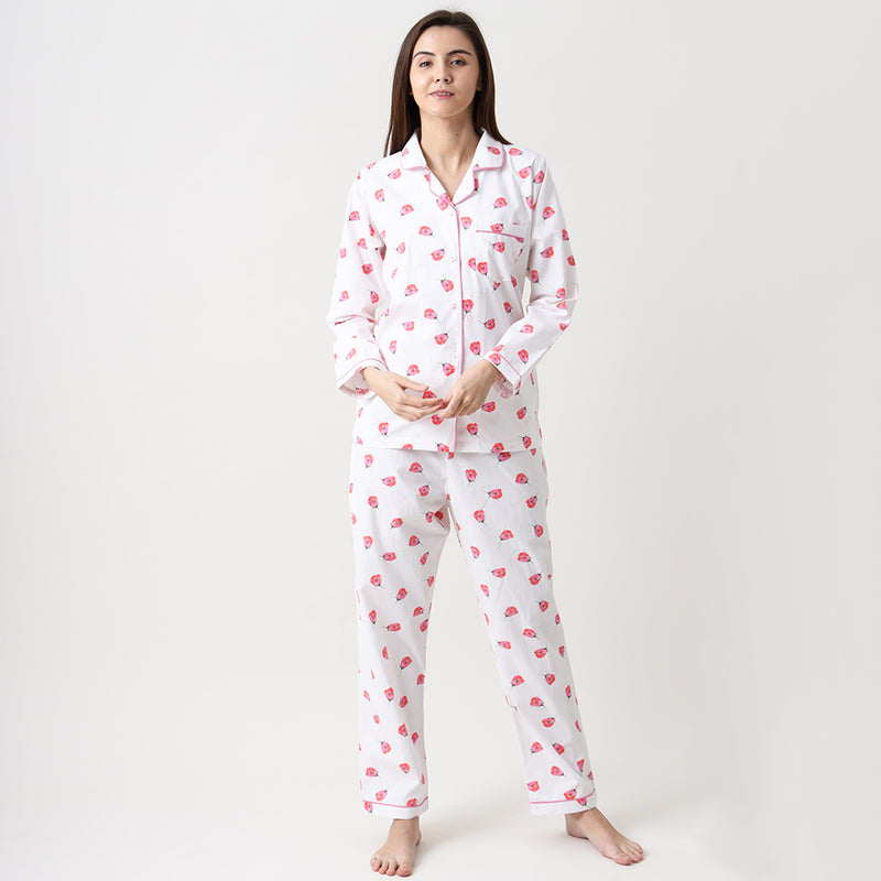 Women Organic Tiny Florals Pajama Set