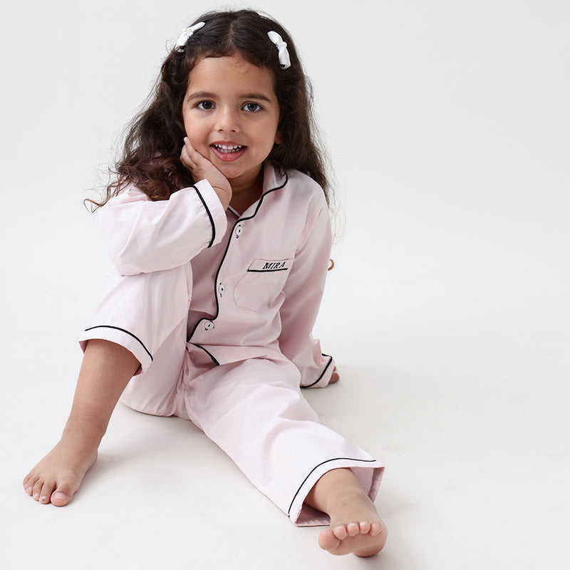 Classy Pink Pajama Set For Kids