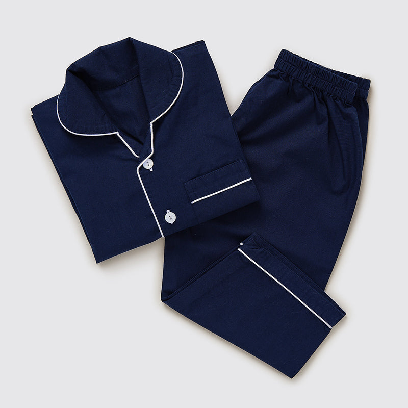 Navy blue pj set sales