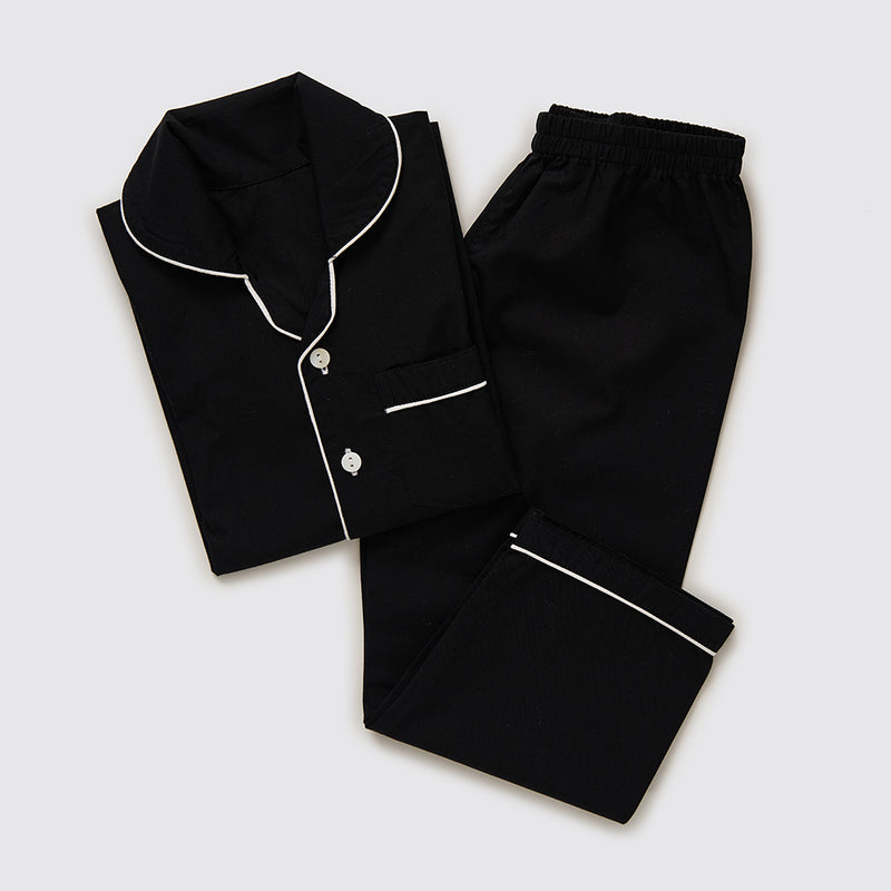 Mens black pajama set online