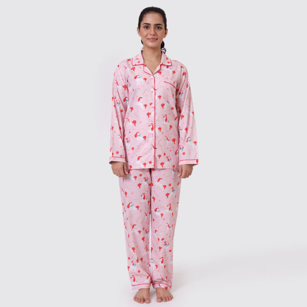 Christmas Unicorn Women Pajama Set