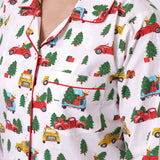 Women Christmas Trucks Pajama Set