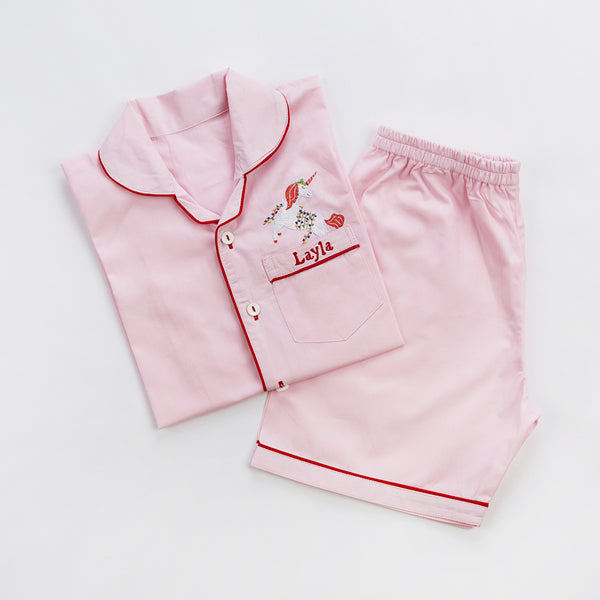 Happy Unicorn Shorts Set