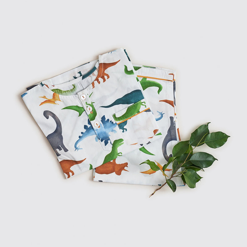 Dinosaurs Organic Pajama Set For Kids