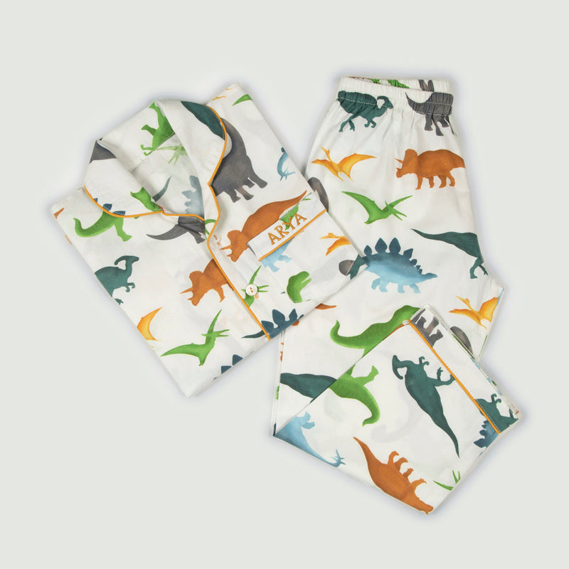 Dinosaurs Organic Pajama Set For Kids