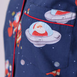 Women Space Santa Pajama Set