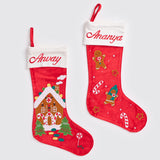 Gingerbread House Luxe Stocking