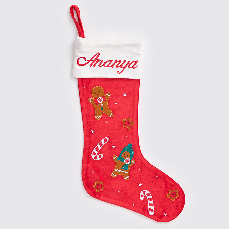 Gingerbread Cookies Luxe Stocking