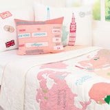 Around The World (Pink) Bedding