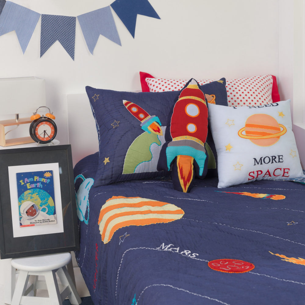 outer space kids bedding
