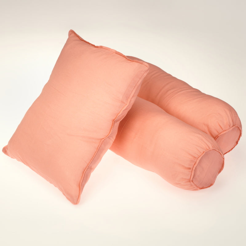 Classic Solid Pillow Set (Coral)