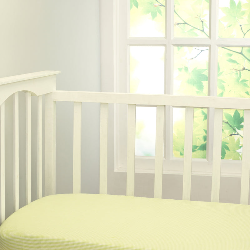 Gingham Fitted Sheet (Green)