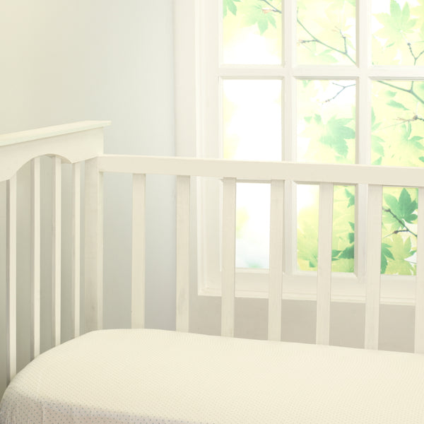 Petite Dots Fitted Sheet (Sky Blue)