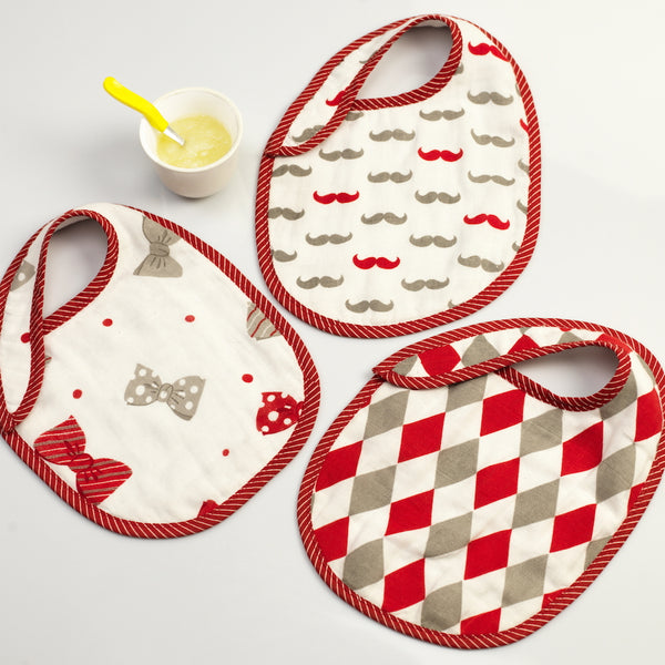 Little Man Bib Set