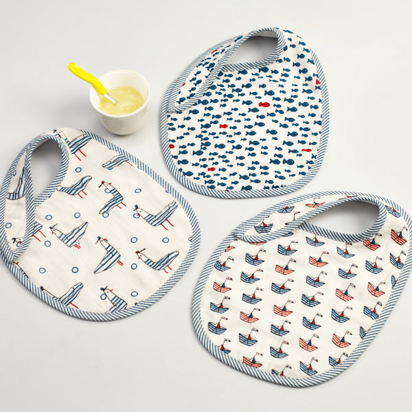 Nautical Bib Set