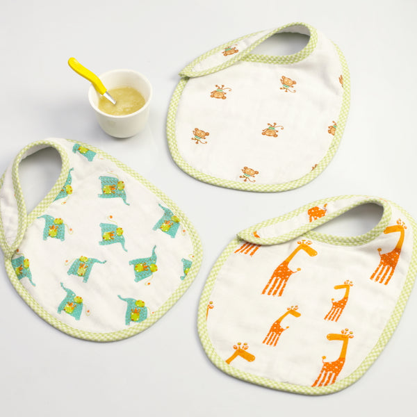 Jungle Jive Bib Set