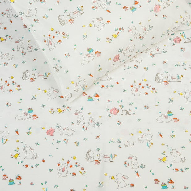 Organic Snuggle Bunny Crib Sheet