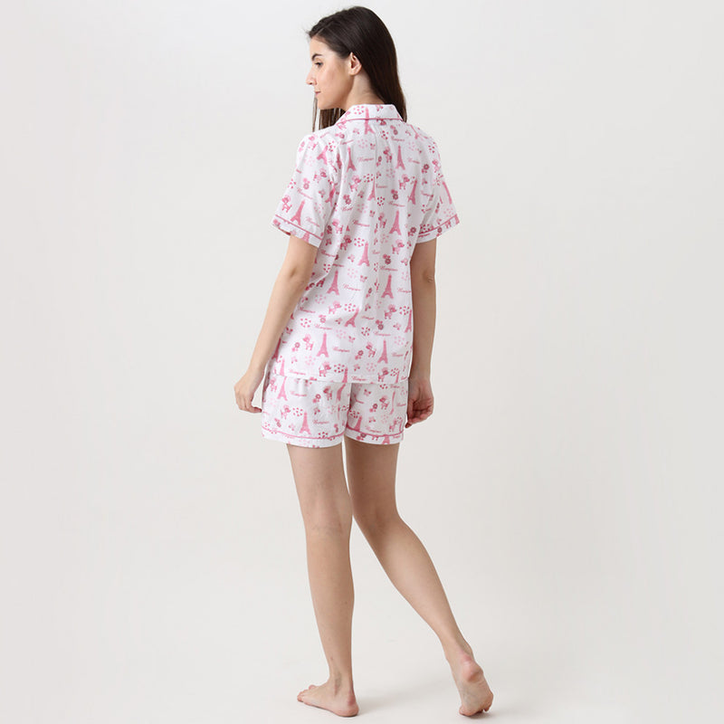 Women Paris Shorts Set