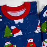Polar Bear Jersey Pajama Set For Kids