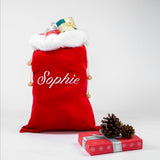 Red Velvet With Faux Fur Santa Sack