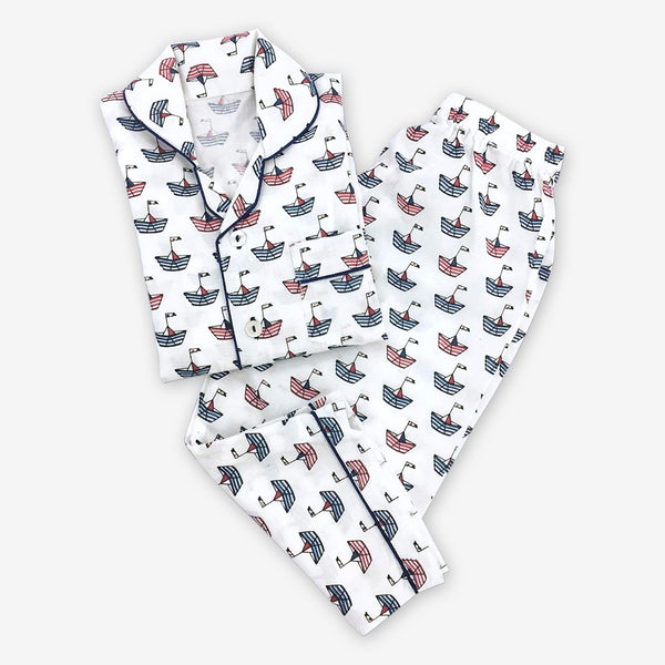 Men Sail Boat Pajama Set