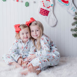 Santa's Workshop Pajama Set - Winter Blue