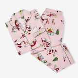 Santa's Workshop Pajama Set - Blush Pink