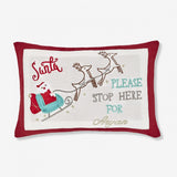 Santa Stop Here! Pillow